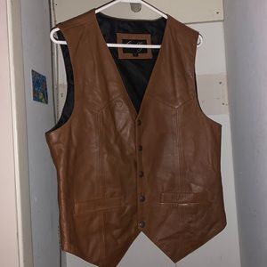 Vintage Western Wear Brown Vest